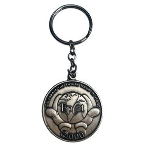 Epcot Walt Disney World Celebrate The Future Hand In Hand 2000 Keychain